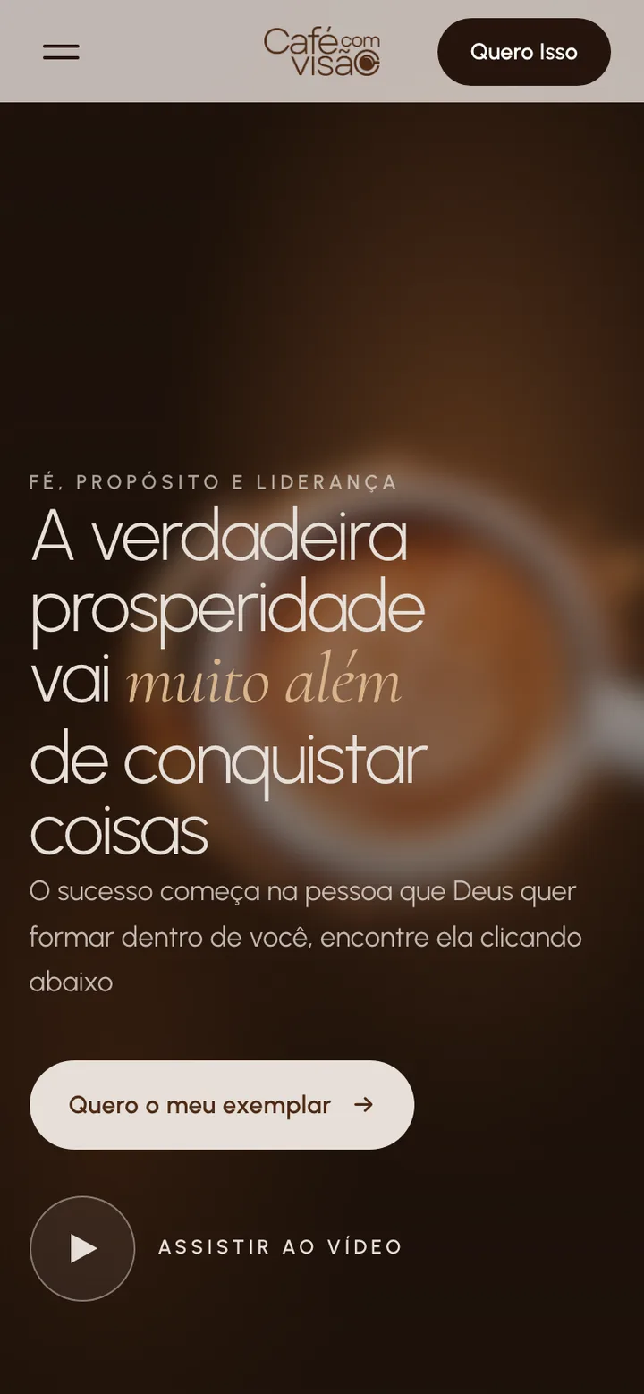 Site Café com Visão