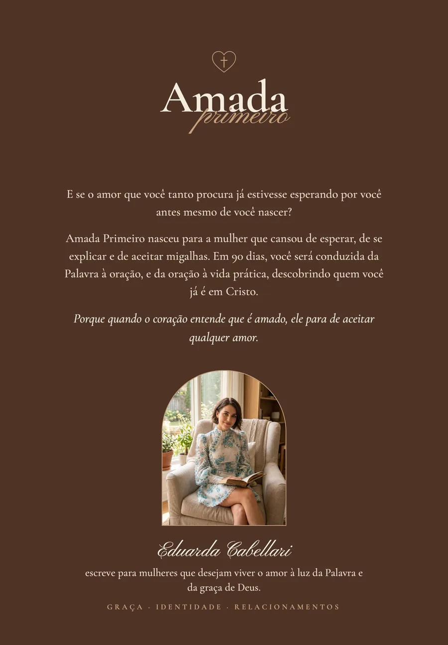 Contracapa do livro Amada Primeiro