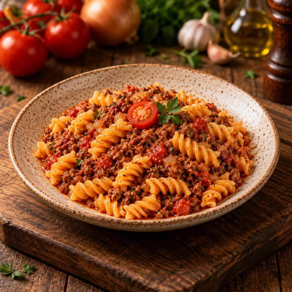 Fusilli à Bolonhesa