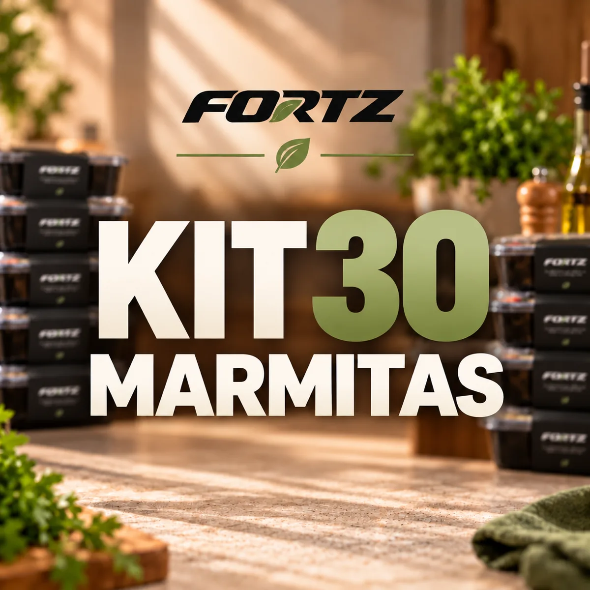 Kit 30 marmitas: a partir de R$ 13,90 cada
