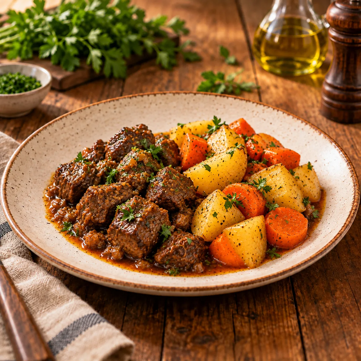 Picadinho de Carne com Legumes Low Carb
