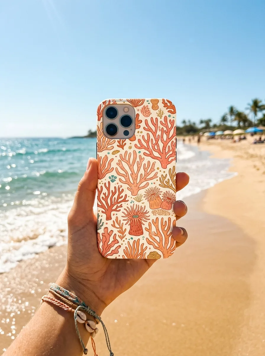 Cliente usando Capinha Onda