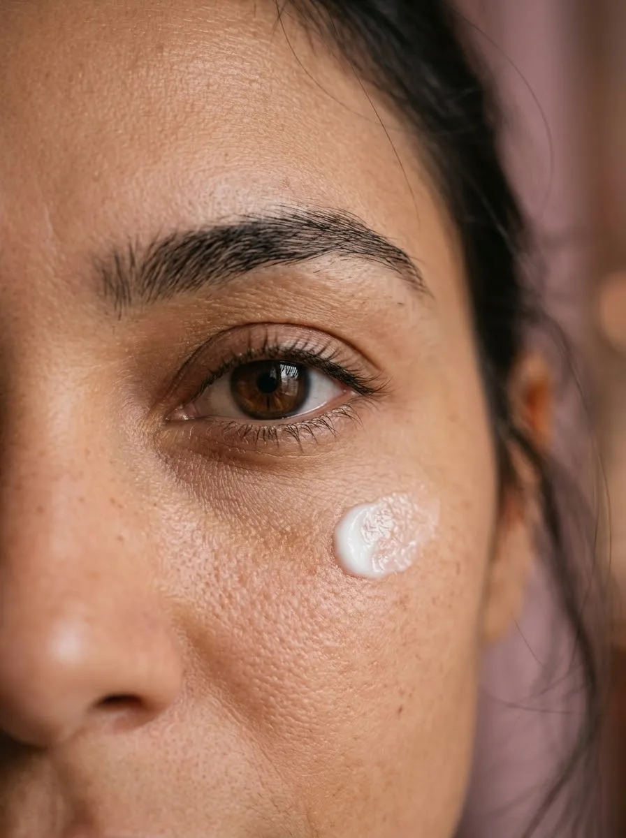 Cliente usando Sérum Vitamina C